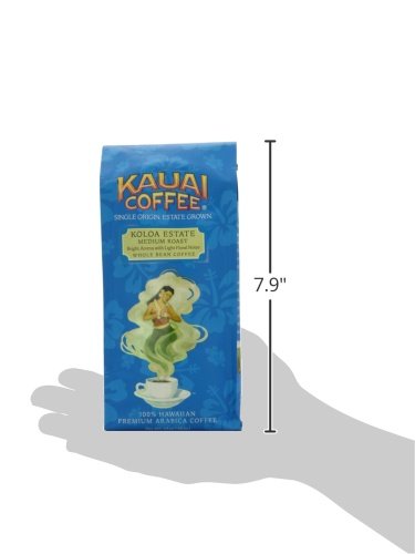 Kauai Whole Bean Coffee – Smooth, Non-Bitter Pure Arabica – Light Floral Notes & Bright Aroma – Grown on Hawaii's Largest Coffee Farm – Koloa Estate Medium Roast, 10oz (Pack of 4)