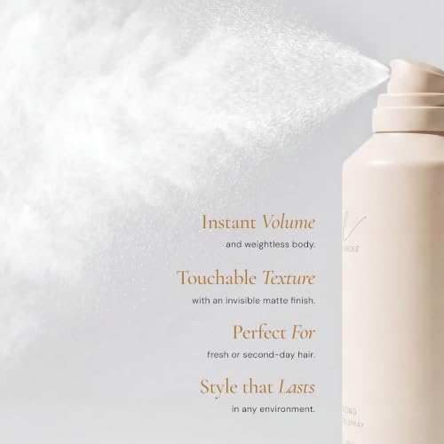Goldie Locks Volumizing Texture Spray - Instant Volume and Lift - Invisible Matte Finish - Flexible Hold - Safe for Extensions & Color-Treated Hair - Protein-Free - 8 fl oz