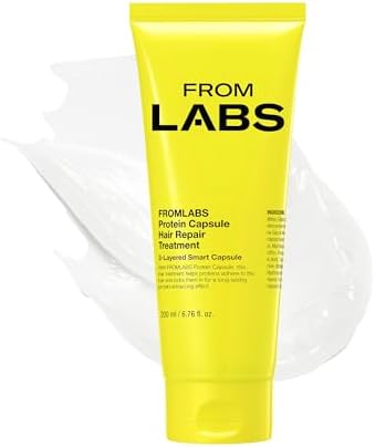 FROMLABS Deep Conditioning Protein Hair Mask for Damaged Hair | Keratin Bond Repair Treatment for Dry, Frizzy, Bleached & Color Treated Hair | For Curly, Wavy & Straight Hair | Korean Hair Care