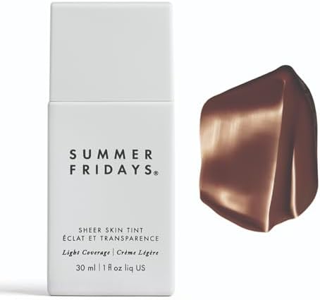 Summer Fridays Sheer Skin Tint, Lightweight Face Makeup, Shade 9 (1 Oz)