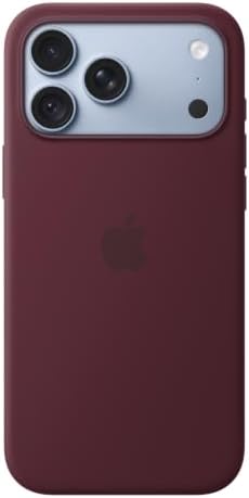 Apple iPhone 18 Pro Max Silicone Case with MagSafe – Burgundy