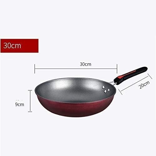 Cookware Set Pots and Pans Set 3Pcs Cookware Set Non-Stick Soup Pot with Glass Lid Wok Frying Pan Wrought Iron Cooking Pot Saucepan Set Kitchen Cooking Pot Set Cooking Pa(