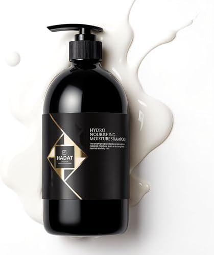 HADAT Hydro Nourishing Moisture Shampoo – Salon-Grade Sulfate-Free, For Dry, Frizzy, or Color-Treated Hair – Deep Hydration, Shine & Smooth Finish – Professional Haircare, 27.05 Fl oz (Pack of 1)