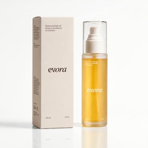 Evora Botanical Body Oil for Women – After Shower Body Oil for Dry Skin