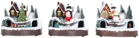 Musical Christmas Tree Train Decors Elegant Christmas Train Display with Lights and Music for Yuletide Table Christmas Display