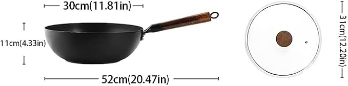 Flat Bottom Skillets Frying Pan Cast Iron Frying Pan Non-Stick Frying Pan Anti-scalding Handle Egg Roll Frying Pan Suitable for Electric Induction Cooktop-blackCooking Pa,A