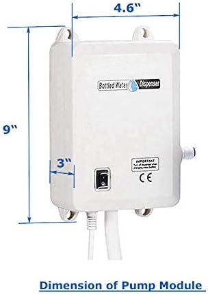 110V Drinking Water Pump for 5 Gallon Bottle Dispenser Pump System for Refrigerator Ice Maker Coffee Machine Faucet (Classic- Dual Inlet)