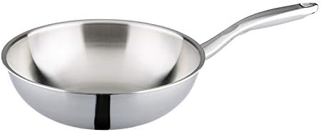 Pans Wok Saucepan Induction Kitchen U Saucepan Frying Pan Saucepan Non-Stick Pan Smokeless Pan Thick Stainless Steel Pan Compound Three-Layer Fry Pan Frying Pa,