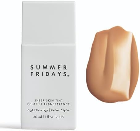 Summer Fridays Sheer Skin Tint, Lightweight Face Makeup, Shade 5 (1 Oz)