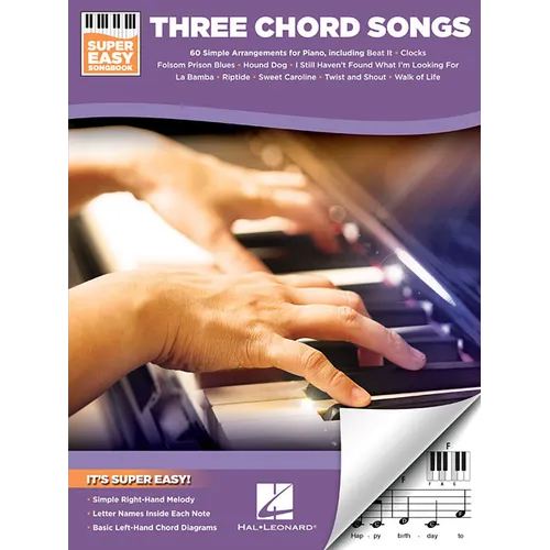 Three Chord Songs - Super Easy Songbook - Paperback