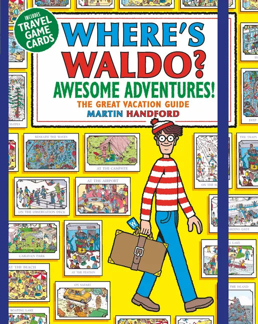 Where's Waldo? Awesome Adventures: The Great Vacation Guide (a Compact, Travel-Sized Hidden Object Activity Book with Mazes & Search and Find Puzzles - Paperback