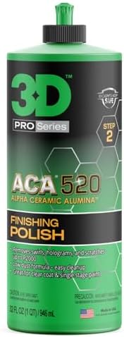 3D ACA 520 Finishing Polish 32 Oz Fine Cut Auto Paint Correction Compound