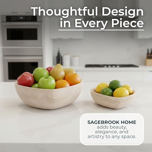 Decorative Heart Shape Bowl for Coffee Table Decor - Stylish Centerpiece Table Decoration or Home Decor Accents - Modern Kitchen Counter Decor, Key, or Candly Bowls - Set of 2, 3", 2", Brown