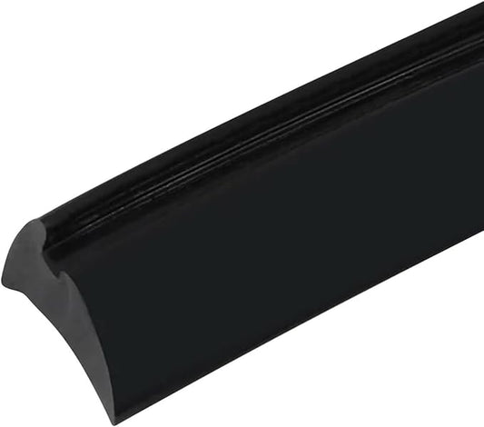 5M Alloy Window Sealing Strip Card Slot Gap Seal PVC Door Dustproof Sound Insulation Weatherstrip Home Hardware,Black-4mm