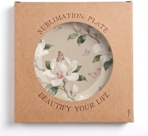 Magnolia Butterfly Decorative Plates 10 Inch Wall Plates with Stand Home & Office