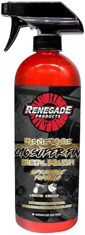 Renegade Products USA | Q16 Extra Fine Sprayable Metal Polish - High-Gloss Finish for Aluminum, Stainless Steel, & More - 16 oz