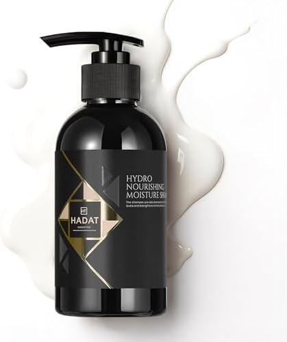 HADAT Hydro Nourishing Moisture Shampoo – Salon-Grade Sulfate-Free, For Dry, Frizzy, or Color-Treated Hair – Deep Hydration, Shine & Smooth Finish – Professional Haircare (8.45 Fl Oz)