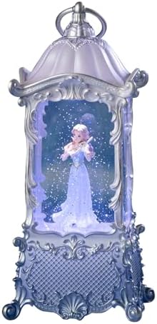 Violin Girl Christmas Snow Globes Lantern, Rotating Shatterproof Music Box