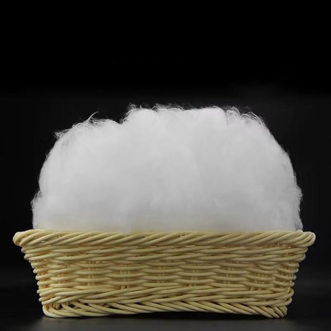 500g/1.1lb Premium Polyester Stuffing for Stuffed Animals,Soft and Warm Down Feather Like Pillow Stuffing for Couch Pillow,Fiber Filling Stuffing for Craft