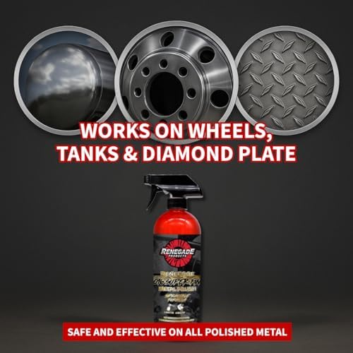 Renegade Products USA | Q16 Extra Fine Sprayable Metal Polish - High-Gloss Finish for Aluminum, Stainless Steel, & More - 16 oz