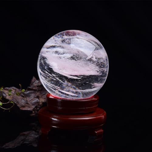 White Crystal Melting Ball Home Decoration Feng Shui Rotating ,White-3~4cm