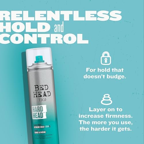 TIGI Bed Head Hard Head Hairspray, Extreme Hold 6-Pack, 11.7 Oz Ea