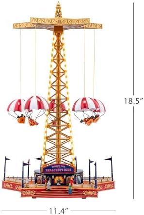 Mr. Christmas World's Fair Parachute Ride, Animated Musical