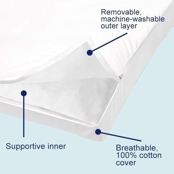 ACCURATEX Hybrid Pillow for Sleeping, Adjustable Shredded Memory Foam Pillow Core with Fluffy Down Alternative Fill Removable Cotton Cover,for Side,Back,Stomach Sleepers,King Size, 1 Pack
