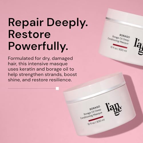 L'ANGE HAIR Borago Deep Conditioning Hair Mask for Damaged Hair, 10 oz