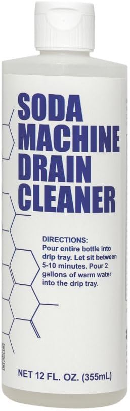 Soda Machine Drain Cleaner - Safe & Non-Corrosive Fountain Drink Machine Line Cleaner for Syrup & Sugar Buildup - Easy Monthly Treatment, No Scrubbing Needed (Pack of 12)