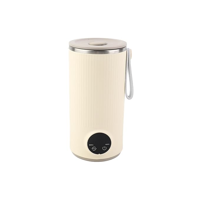 Portable Travel Electric Kettle 400ML,USB Rechargeable Stainless Steel Hot Water Boiler with Dual 3000mAh Battery