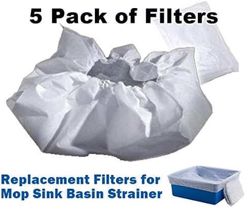 Filters for Mop Sink Basin Strainer (Refills) - 5 Pack
