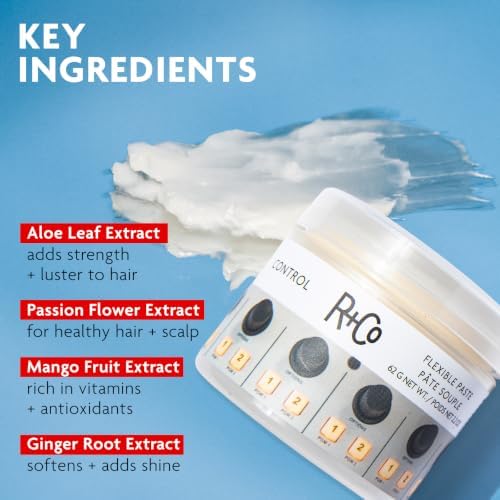 R+Co CONTROL Flexible Paste, 2.2 oz/62 G, Relative Paradise Scent