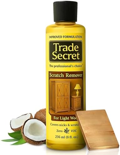 Trade Secret Light Wood Scratch Remover for Furniture and Floors, 8 oz