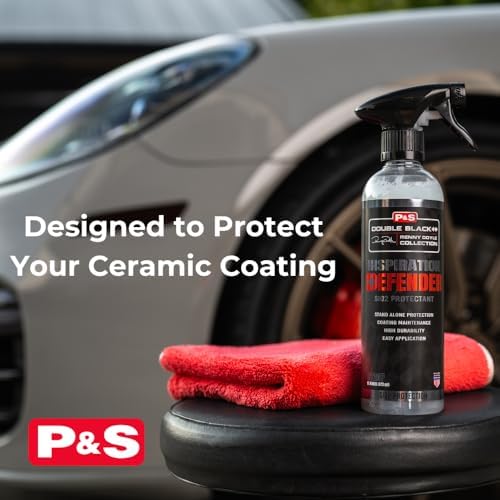 P & S Professional Detail Products Defender SiO2 Protectant Coating Topper & Standalone Sealant High-Gloss, Slick Finish Easy Spray & Wipe Renny Doyle Double Black - 1 Gallon