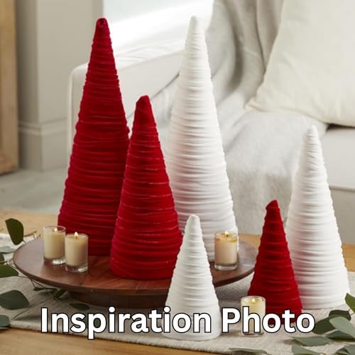 Your Heart's Content Red Velvet Trees, Set of 3 (Red)