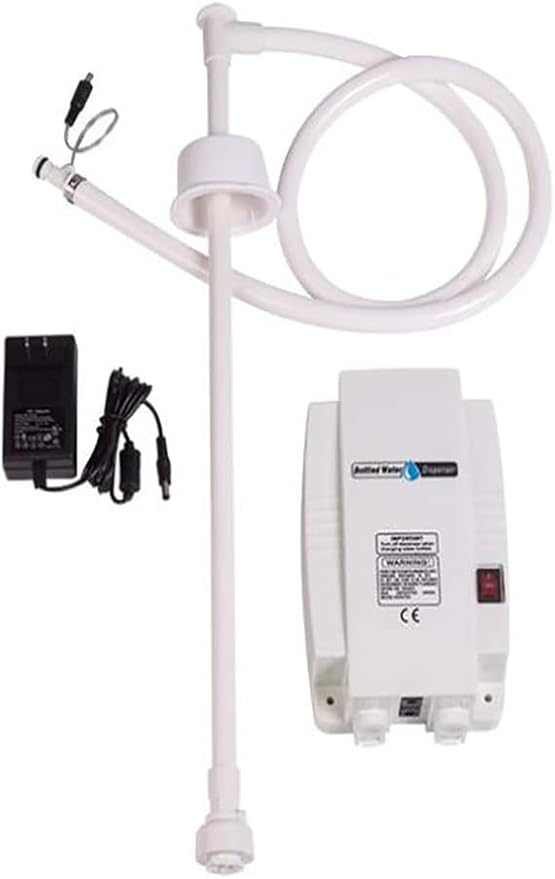 TDRSUPER Bottled Water Dispenser Pump System with Single Inlet, 110V 60PSI Drinking Water Electric Water Pump,Compatible with Coffee/Tea Maker, Water Dispenser,Ice Maker,Refrigerator