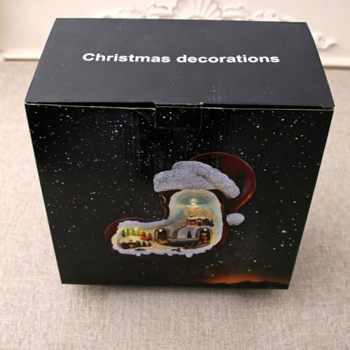 Christmas Village Sets, Animated LED Boot Music Box Decoration