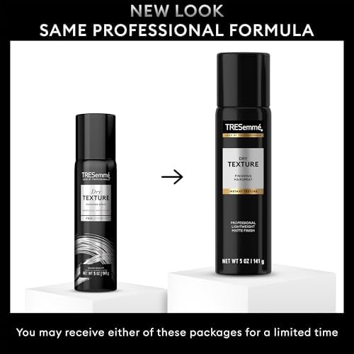 TRESemmé Dry Texture Finishing Spray 6-Pack – Matte Finish, Texturizing & Volumizing, 24H Humidity & Frizz Control, 5 Oz Ea