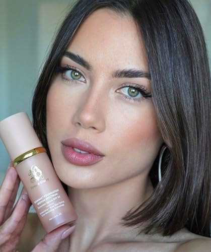 Bio Mimic Foundation Medium Spectrum by Forever Bloom; Protecting from Sun with SPF50; Foundation for Gym, Sports, Dancing Makeup for Mature & Sensitive Skin, Natural Finish Made in USA