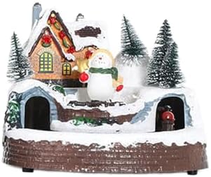Musical Christmas Tree Train Decors Elegant Christmas Train Display with Lights and Music for Yuletide Table Christmas Display