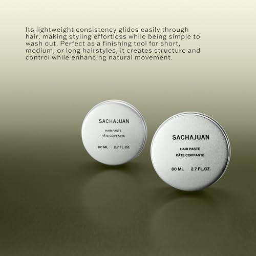 SACHAJUAN Hair Paste for Men, Strong Hold, Non-Greasy, 2.7 oz