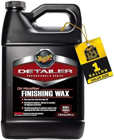 Meguiar's Pro D301 Detailer DA Microfiber Finishing Wax, 1gal