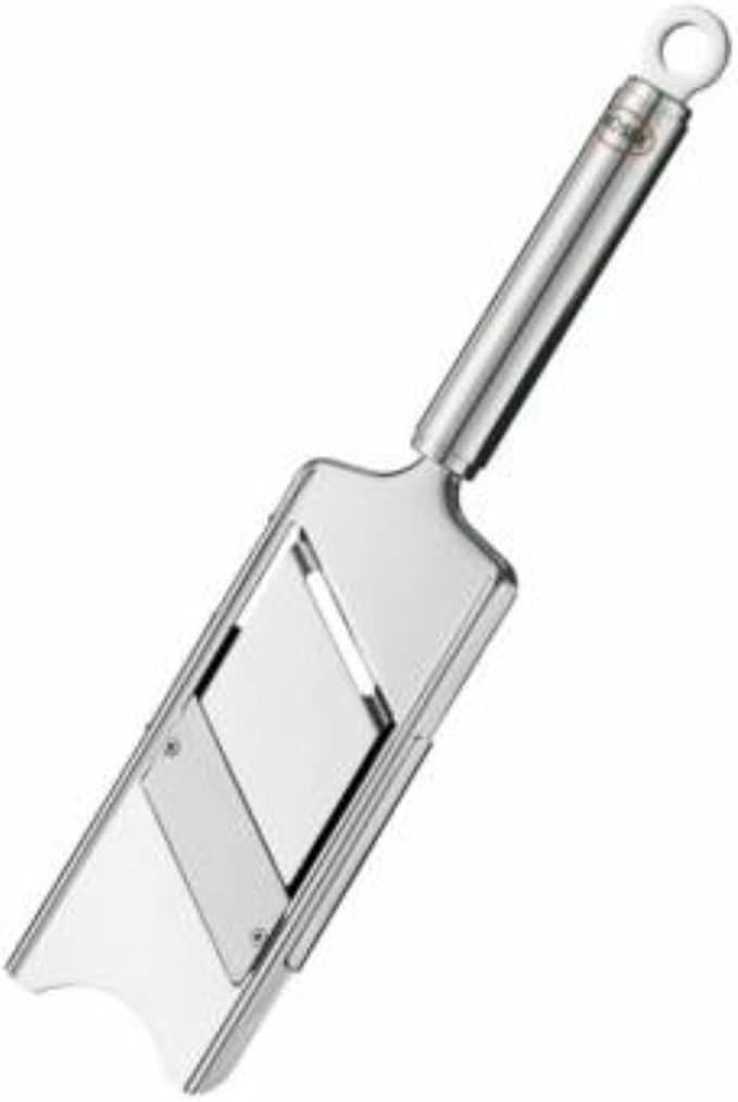 Rosle Stainless Steel Gourmet Slicer Hand-Held Mandoline, 11.1-inch