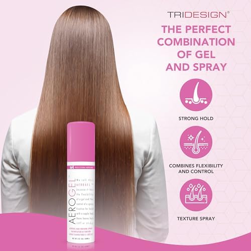 TRIDESIGN Aerogel Strong Hold Volumizing Hair Spray - 3 oz, 3 Pack