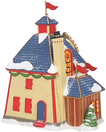 Department 56 North Pole Village Nutcracker Factory Animated Lit Building, 7.09 Inch, Multicolor