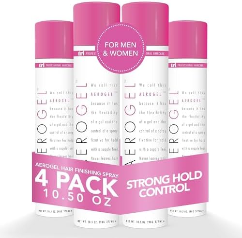 TRIDESIGN Aerogel Hairspray Strong Hold Finishing - 10.5 Oz (Pack of 4)