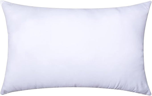 MIULEE Throw Pillow Insert Premium Pillow Stuffer Sham Rectangle for Decorative Cushion Bed Couch Sofa 12x18 Inch