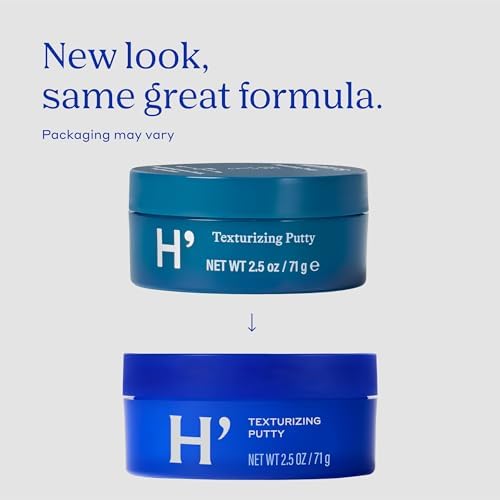 Harry's Texturizing Hair Putty for Men with Malleable Hold with Matte Finish - 2.5 oz - No Parabens or Sulfates - PACKAGING MAY VARY (Pack of 2)