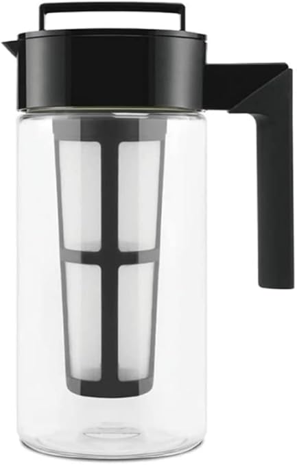 Takeya Patented Deluxe Cold Brew Coffee Maker, 1 qt, Black